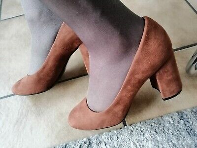 Modische Veloursleder - Pumps Graceland Nougat Gr. 41 Gebraucht  | eBay