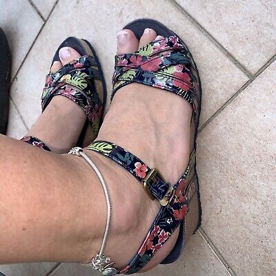 Panama Jack Vera Cork Sandale Sandalette Wedges Leder Blumen Keilabsatz 41  | eBay