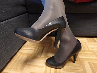 BALLY High Heels Plateau Pumps Echtleder schwarz  | eBay