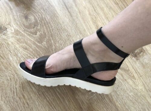 IOANNIS  Sandalen Sandaletten Sommer Gr. 37 Plateau Schwarz  | eBay