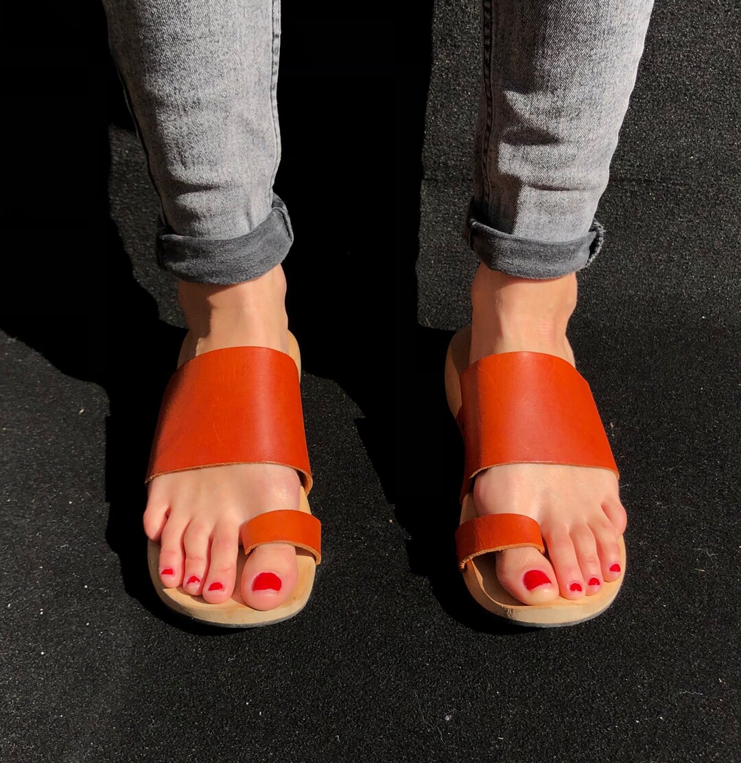 Trippen 38 Clogs Wooden Sandals Handmade Vintage Orange - Etsy.de