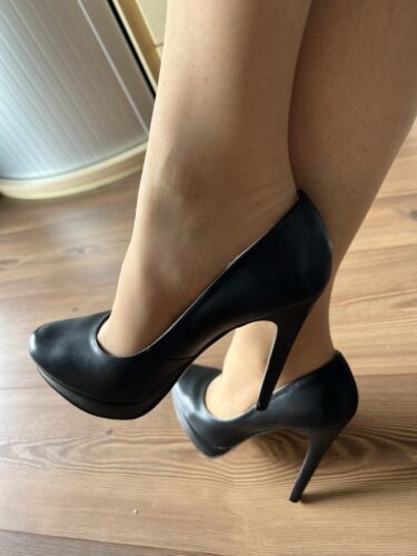 Buffalo High Heels, getragen, Gr. 38, schwarz, 13 cm Absatz, Sammler, Liebhaber  | eBay