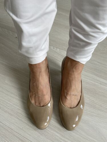 Gabor Pumps beige glanz Gr 4 Leder Top Zustand  | eBay