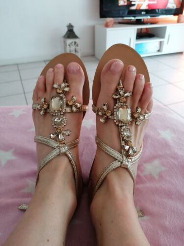 Sandalen Gold  | eBay