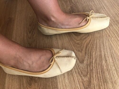 Ballerina Damen von Clarks Gr. 39 Gelb getragen  | eBay