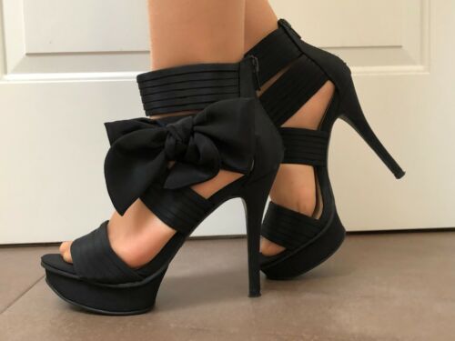 sexy Catwalk High Heels Sandalette Gr. 36 getragen  - schwarz - Absatz 12cm   | eBay