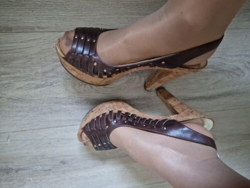 GUESS Plateau Sandalen Sandaletten Sammler 39 Retro 90er getragen Vintage  | eBay