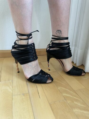 Gucci / Stilettos / Schwarz / 38C /  Bänder  | eBay