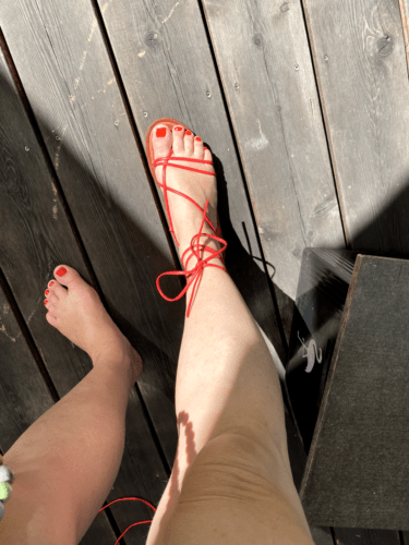 H&M Sandalen, rot, Gr. 38, 1x getragen  | eBay