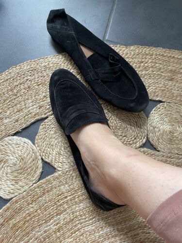 H&m Leder Ballerinas 39 Loafers Schwarz   | eBay