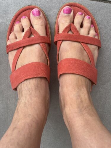 Sandalen Lloyd 6,5 40 Rot Flip Flop Zehentrenner Leder  | eBay