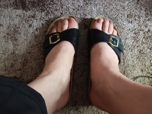 Schicke Pantoletten Sandalen in Gr.42 getragen  | eBay