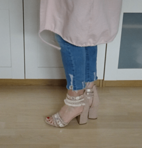 Festival Boho Pumps Gr.40 Beige/Rosa  | eBay