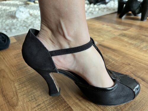 Sexy Leder Plateau Sling Pumps von Tamaris - Gr, 38 - schwarz  | eBay