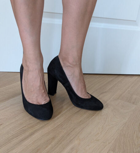 Benetton Wildleder Pumps schwarz Gr. 38 - getragen  | eBay