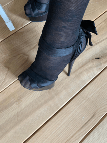 Pleaser High Heels schwarz Sandaletten Plateau getragen 40  | eBay