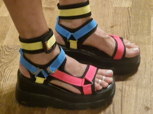 bunte sandalen plateau 39  | eBay