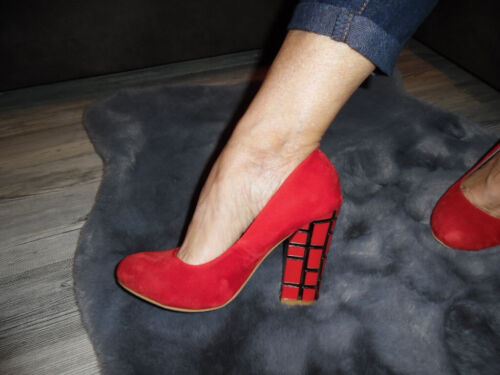 Ausgefallene Wenig getragene  Sexy High Heels Pumps  Gr. 37 Jumex Rot  | eBay