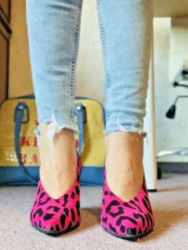 Sacha London ICONIC Pumps Pink & Schwarz Animalprint Gr. 41  | eBay