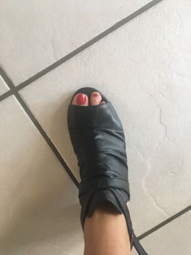 Peeptoe Sandalen . Neu.Echtes Leder. Gr.38  | eBay