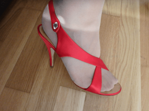 GIUSEPPE ZANOTTI High Heels Sandalette rot oft getragen  | eBay