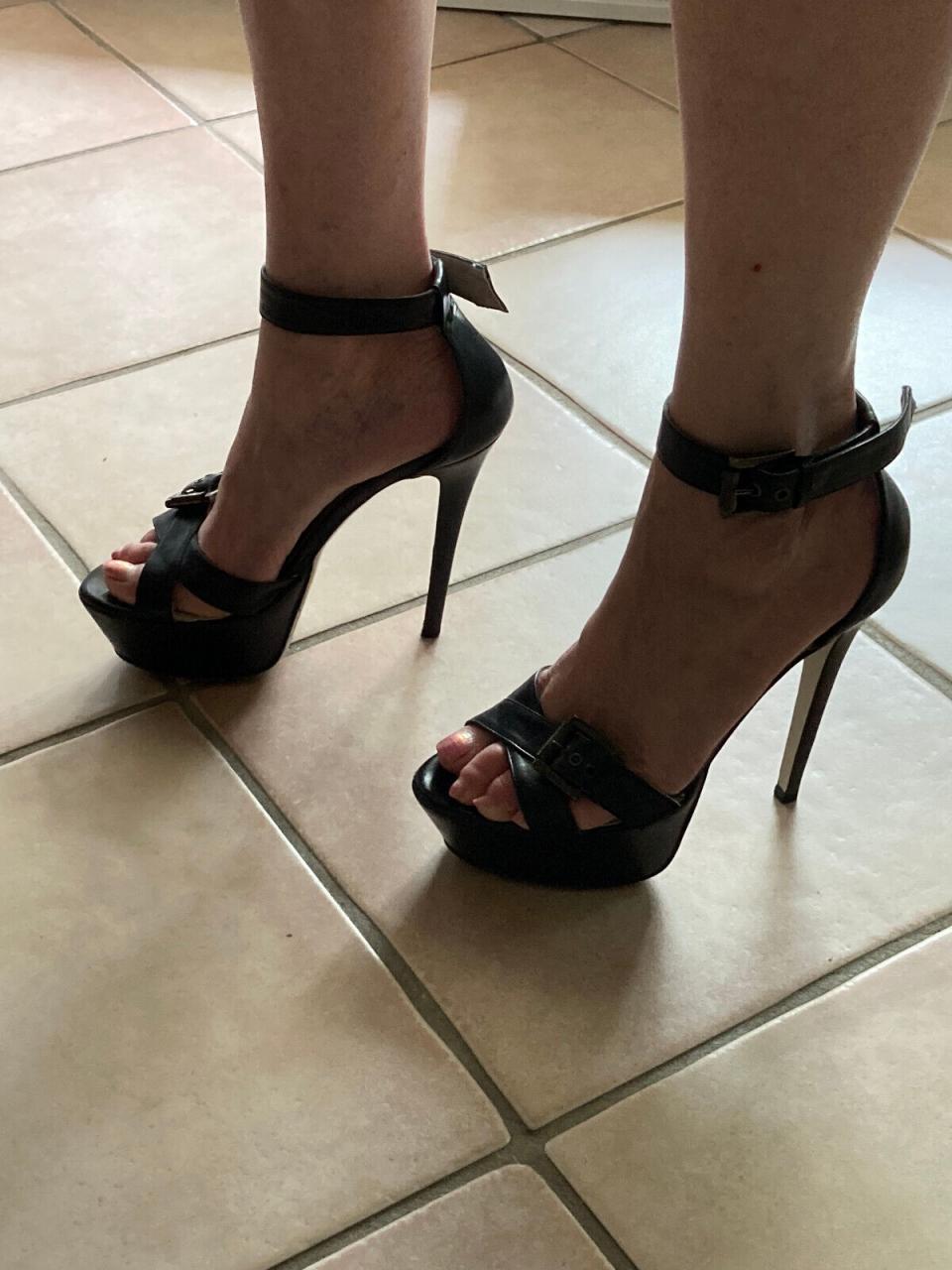 Icone by Gianmarco Lorenzi High Heel Stiletto Leder Sandalen Pumps Gr. 37 / 38 | eBay