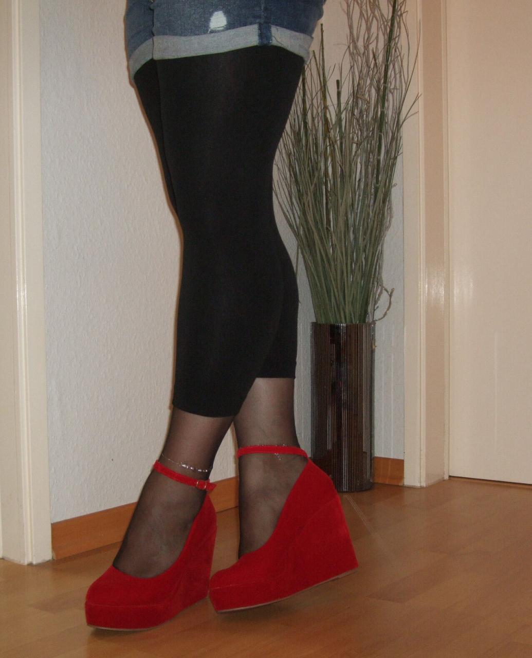 High Heels Pumps Plateau Wedges Keilpumps Mary Jane | eBay