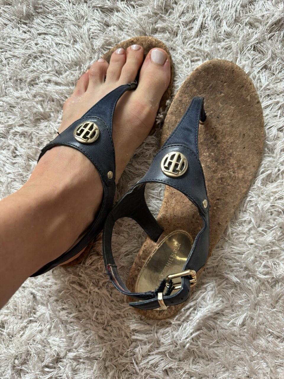 Getragene Damen Marken Sandalen Sandaletten Sammler Liebhaber Tommy Hilfiger | eBay